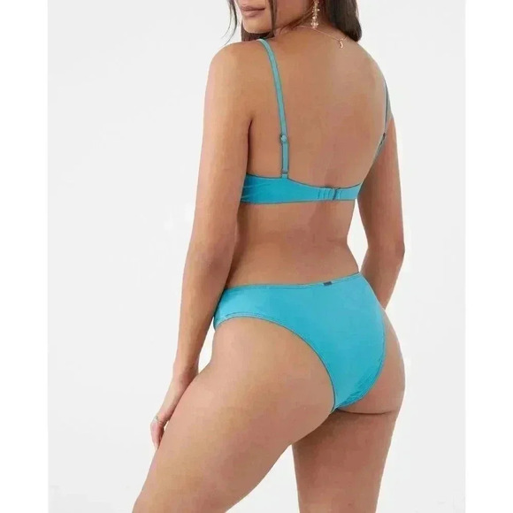 O'Neill Saltwater Solids Cheeky Bottoms Size XXL Blue - Picture 2 of 8